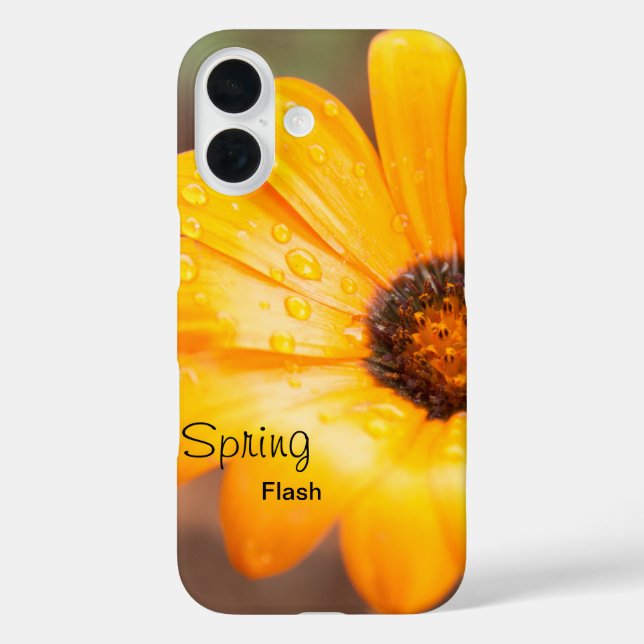 Orange Spring Flash African Daisy Foto Custom Case-Mate iPhone Hülle (Rückseite)