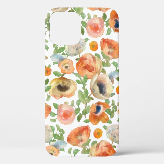 Orange Spring Flowers Case-Mate iPhone Hülle (Rückseite)