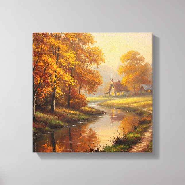 Orange Springs Landschaft Canvas Print Leinwanddruck (Vorderseite)
