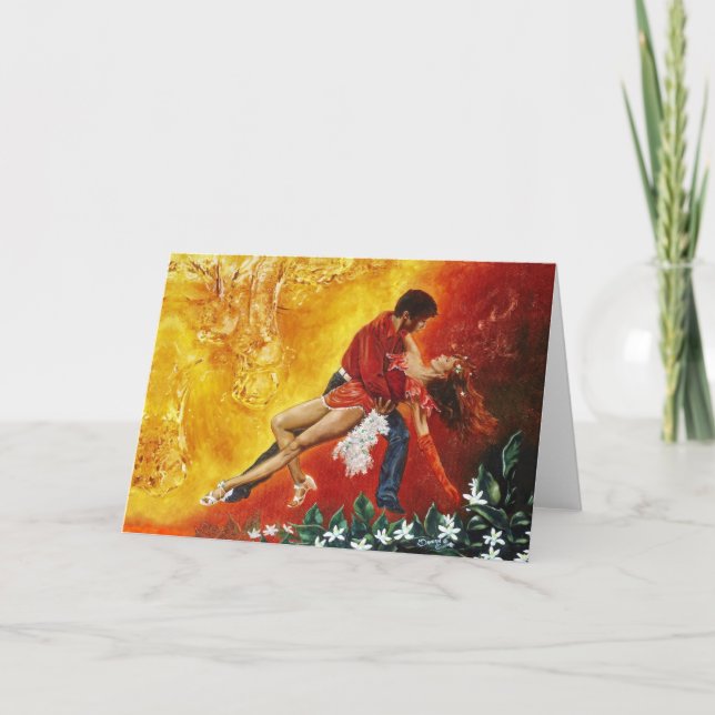 Orange Spritzen Karte (Vorderseite)