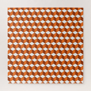 Orange Square: Abstrakter Vintager Hintergrund Puzzle