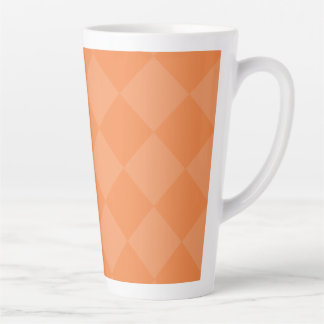 Orange Square Diamonds Pattern Milchtasse