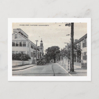 Orange St, Nantucket, Massachusetts Vintag Postkarte
