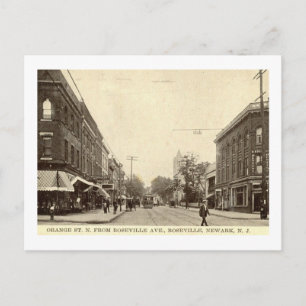 Orange St., Newark, New Jersey Vintage Postkarte
