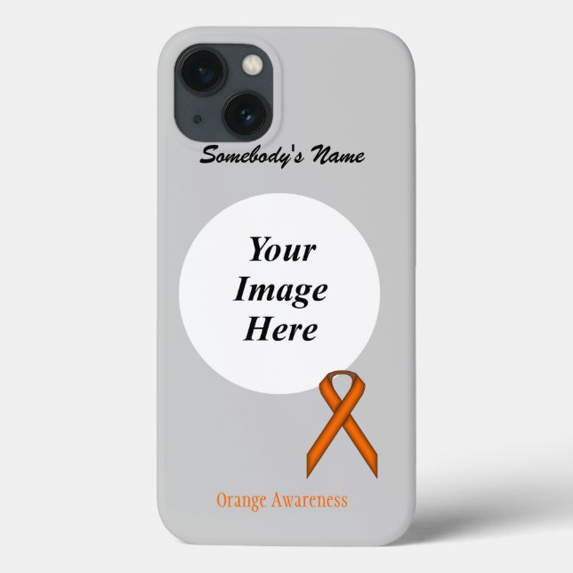 Orange Standard Ribbon Tmpl von Kenneth Yoncich Case-Mate iPhone Hülle (Rückseite)