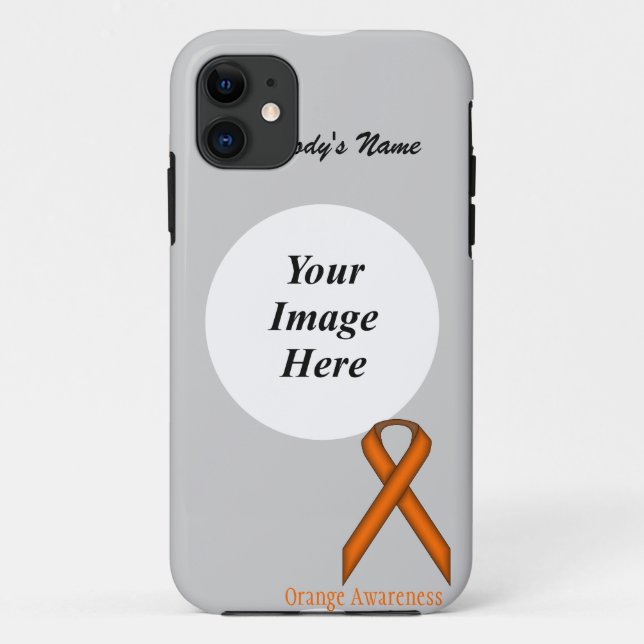 Orange Standard Ribbon von Kenneth Yoncich Case-Mate iPhone Hülle (Rückseite)