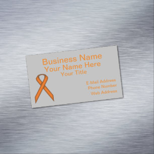 Orange Standard Ribbon von Kenneth Yoncich Magnetische Visitenkarte