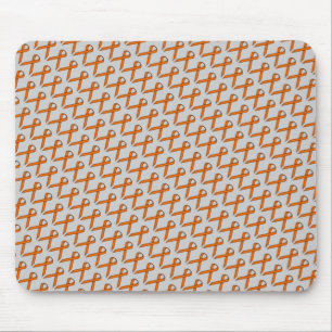 Orange Standard Ribbon von Kenneth Yoncich Mousepad