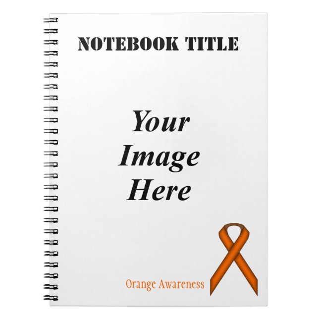 Orange Standard Ribbon von Kenneth Yoncich Notizblock (Vorderseite)