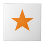 Orange Star Fliese<br><div class="desc">Orange Star Keramik Tile. Sterne sind immer in Mode!</div>