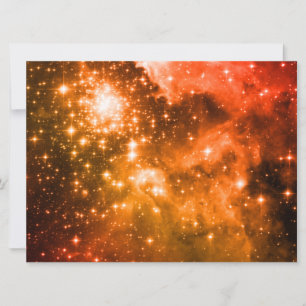 Orange Stars Einladung