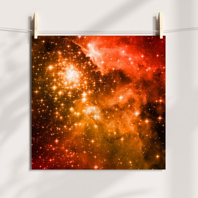 Orange Stars Poster (Orange Stars Poster)