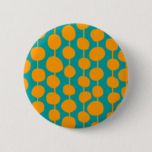 Orange Stellen und Linien Button