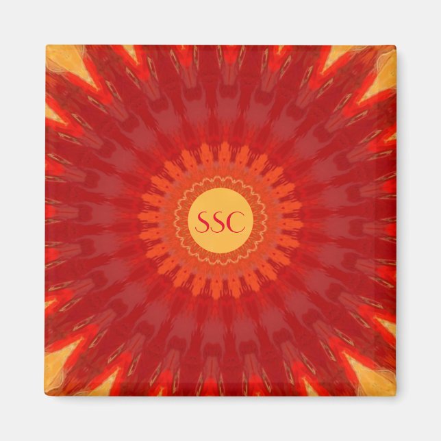 Orange Sternexplosion Magnet (Vorne)