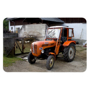 Orange Steyr Tractor KL II Magnet