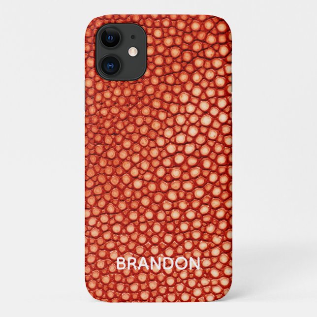 Orange Stingray Case-Mate iPhone Hülle (Rückseite)