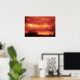 Orange Stormy Sky Poster (Home Office)