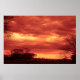 Orange Stormy Sky Poster (Vorne)