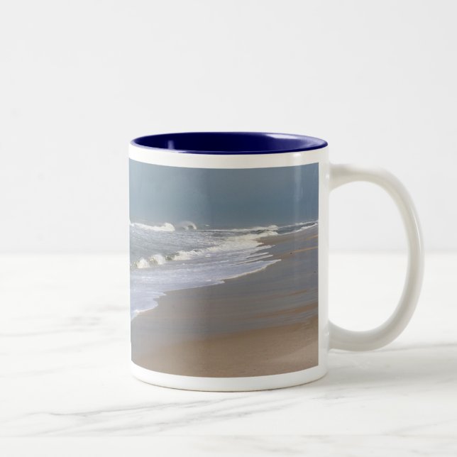 Orange Strand 55 Zweifarbige Tasse (Rechts)