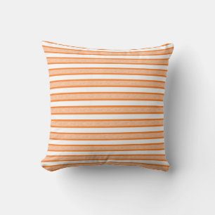Orange Streifen Kissen