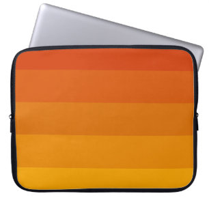 Orange Streifen Laptopschutzhülle