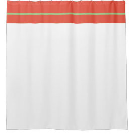 Orange Stripe Duschvorhang