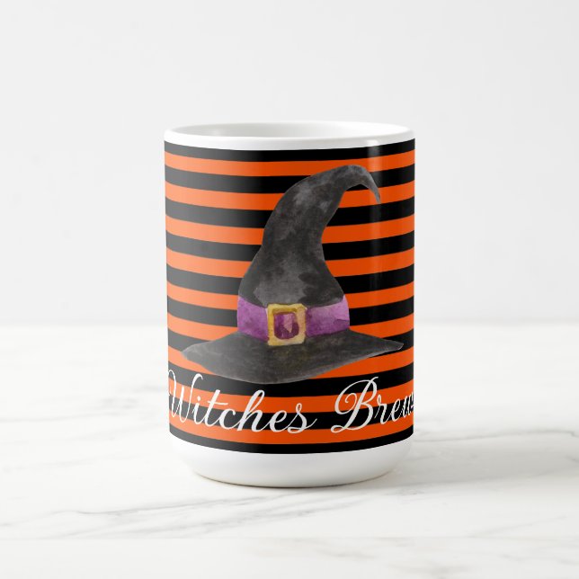 Orange Stripe Hexen Brew Kaffeetasse (Mittel)