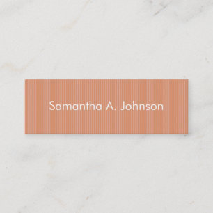 Orange Stripe Mommy Cards Telefonnummerkarte