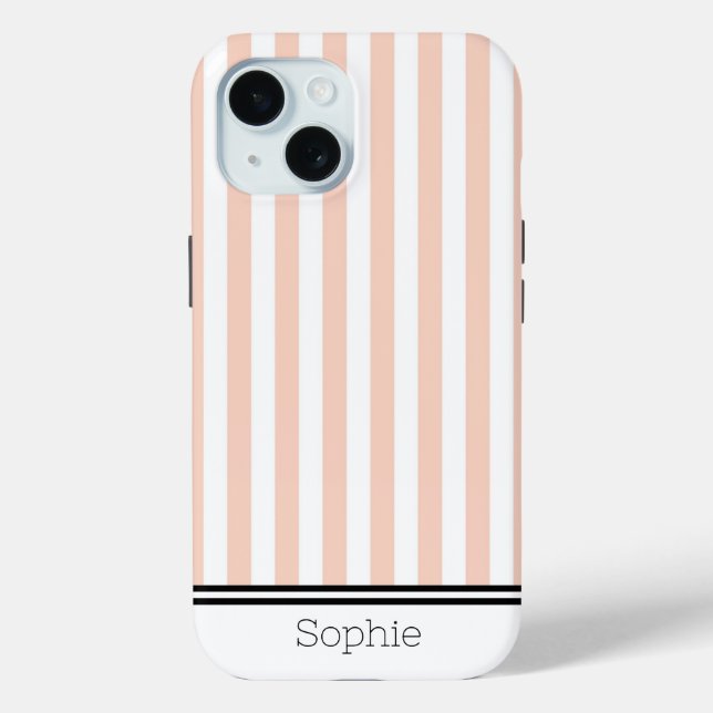 Orange Stripes Custom Samsung Case-Mate iPhone Hülle (Rückseite)