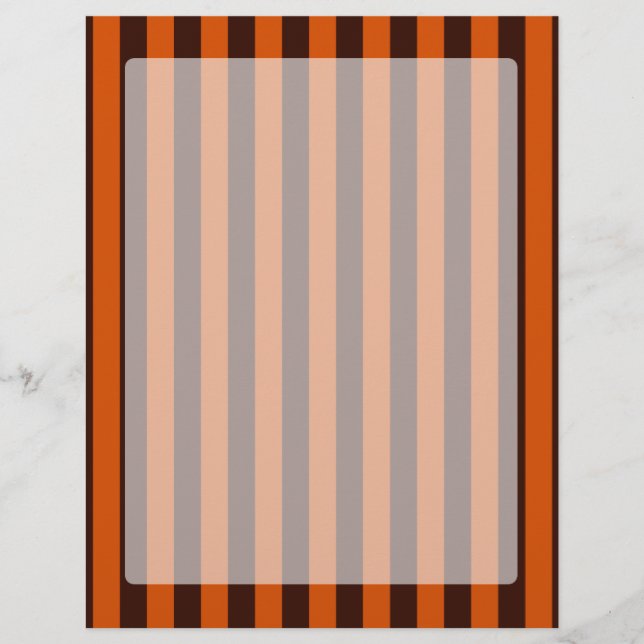 Orange Stripes Retro Style Passen Sie das an! (Vorderseite)