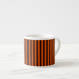Orange Stripes Retro Style Passen Sie das an! Espressotasse