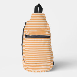 Orange Stripes Seamless Pattern Crossbody Bag