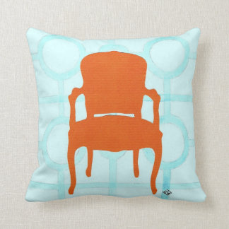 ORANGE STUHL SILHOUETTE CUSHION KISSEN