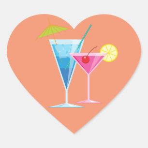 Orange Summer Cocktail Sticker