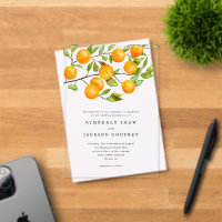 Orange Summer Garden Wedding