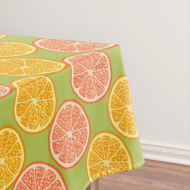 Orange Summer Green Tischdecke (Beispiel)