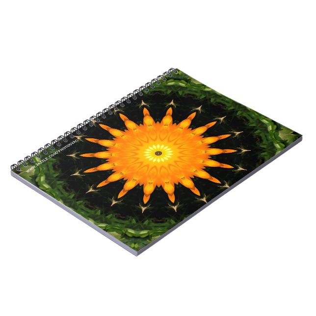 Orange Sun Notebook Notizblock (Linke Seite)