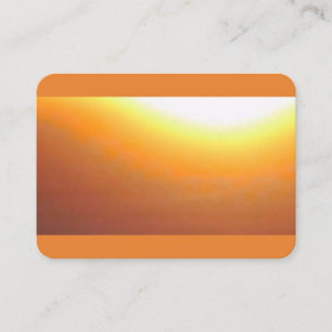 Orange Sunburst Visitenkarte