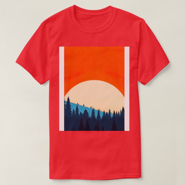 Orange Sundown 2 T-Shirt (Design vorne)