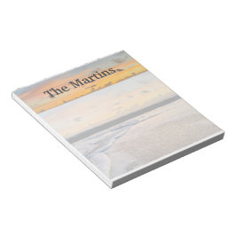 Orange Sunrise Ocean Custom Notepad Notizblock