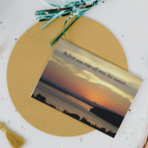 Orange Sunset Foto Happy Retirement von allen