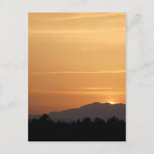 Orange Sunset Postcard Postkarte