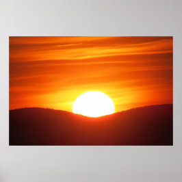 Orange Sunset Poster