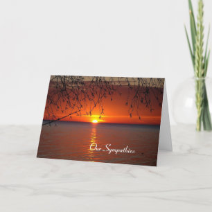 Orange Sunset Sympathy Card Karte