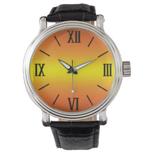 Orange Sunset Watch Armbanduhr