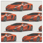 Orange Supercar-Automobil-Gewebe Stoff