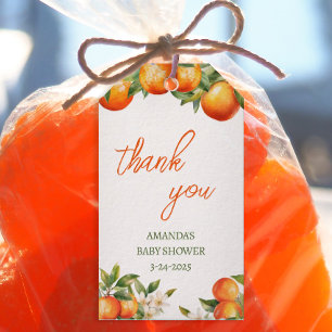 Orange Süsse Danke Dusche Geschenkanhänger