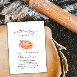 Orange Süsse Pie Blume Fall Baby Dusche Einladung