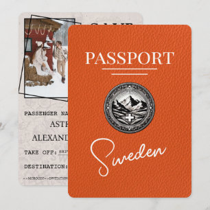 Orange Sweden Reisepass Save The Date