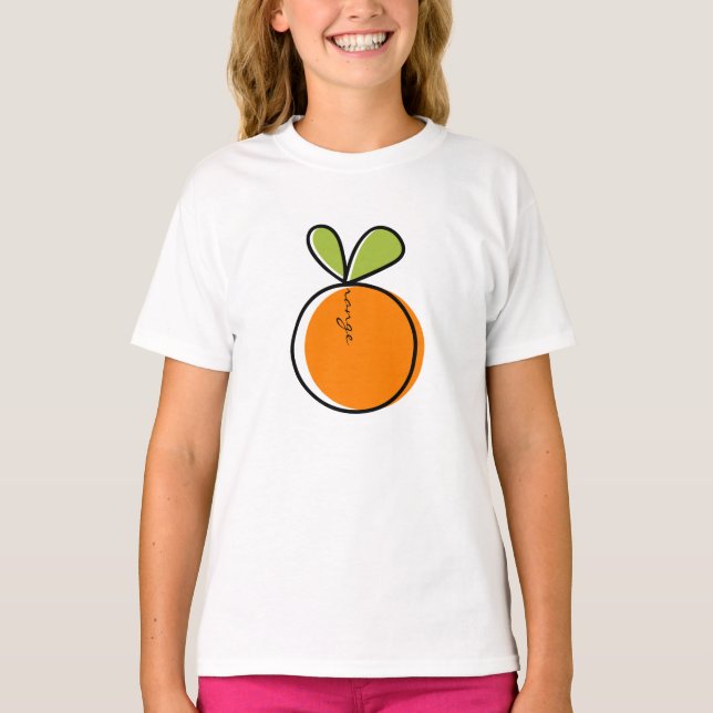 Orange T - Shirt (Vorderseite)